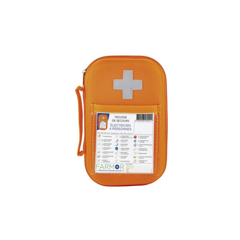 [FAR-TRO 2111 FLO] Trousse de secours Électricien" 4 personnes