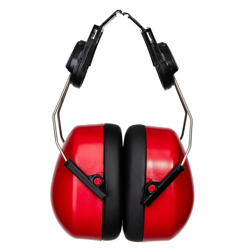 COQUILLES ANTI-BRUIT ENDURANCE CLIP-ON ROUGE